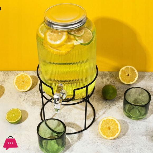 Glass Table Top Manual Water Dispenser – 8- Liter